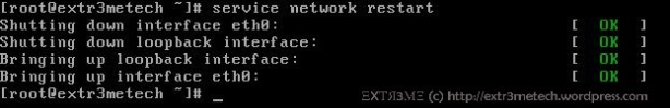 service network restart